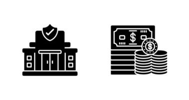 Protection Office and Money Icon vector