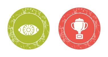 Vision and trophy Icon vector