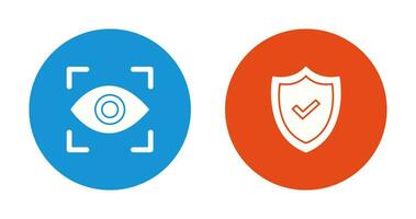 Eye Scan and security Icon vector