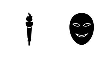 Museum Torch and Ancient Icon vector