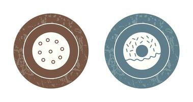 cookie and doughnut Icon vector
