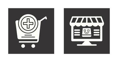 Add to Cart and Online Shopping Icon vector