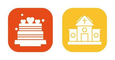 Wedding and Church Icon vector