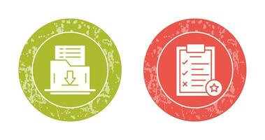 Save List and Task List Icon vector