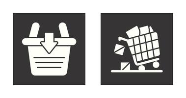 Sale and Add to Basket Icon vector