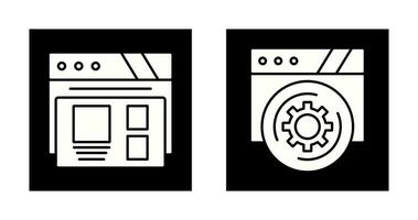 Layout and Setting Icon vector