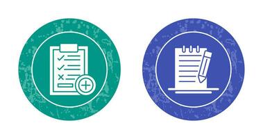 Medical Examination List and Check Up List Icon vector