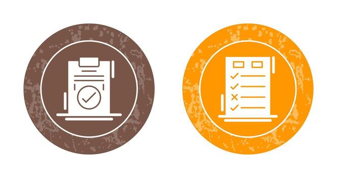 Today to Done Check List and Checkmark Icon vector