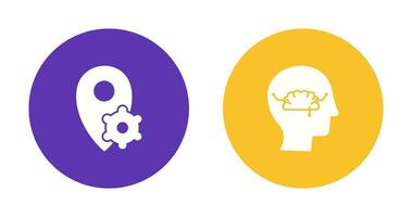thinking and knowledge  Icon vector