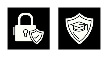 Secure and Education  Icon vector