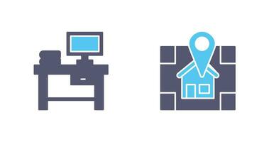 Table and Navigator Icon vector