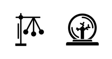 Pendulum and Plasma Ball Icon vector