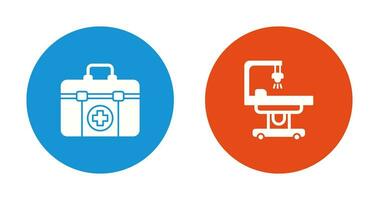 First Aid Kit and operating Room Icon vector