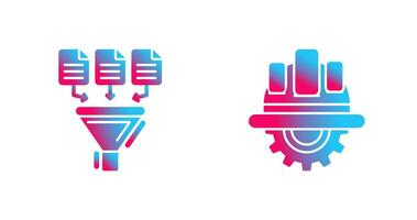 Data Collection and Engineering Icon vector