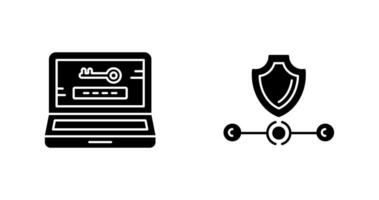 Password and Vpn Icon vector