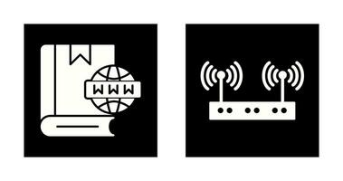 Website and Wireless Icon vector