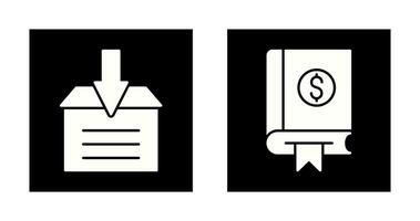 Finance and Archive Icon vector