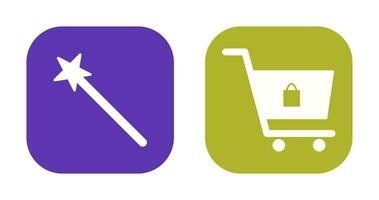 magic and shopping  Icon vector