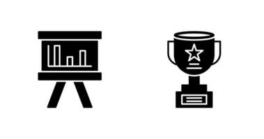 Board and Trophy Icon vector