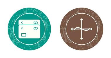 multiple cards and graph  Icon vector