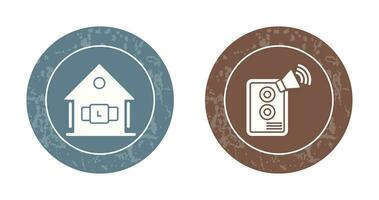 Smartwatch and Speaker Icon vector