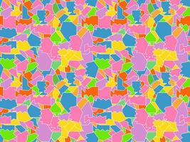 Seamless pattern of mosaics, pieces of broken multicoloured glass vector