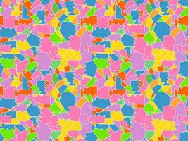 Seamless pattern of mosaics, pieces of broken multicoloured glass vector