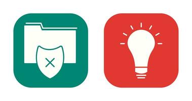 vulnerable folders and innovatives idea Icon vector