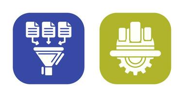 Data Collection and Engineering Icon vector