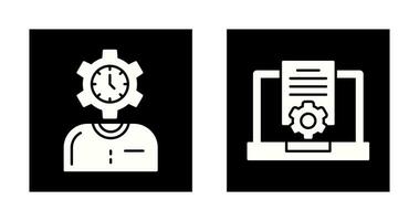 Time and Research Icon vector