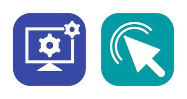 click and development tools Icon vector