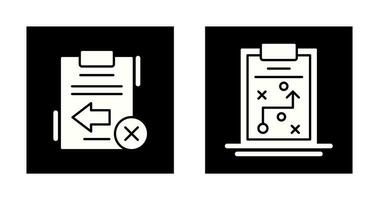 Return Failed and Strategybussiness Icon vector