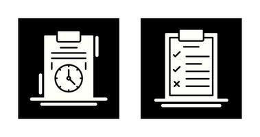 Time Management and Checklist Icon vector