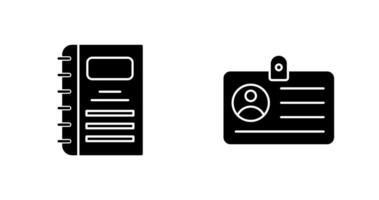 Notebook and CardSnack and Money Icon vector