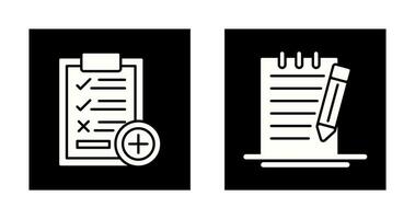 Medical Examination List and Check Up List Icon vector