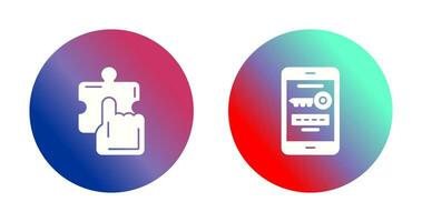 Quick Selection and One Time Password Icon vector