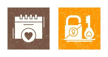 Romance and Wedding day Icon vector