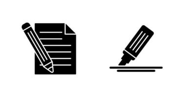 Pencil and MarkerSnack and Money Icon vector