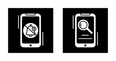 Silent and Search Icon vector