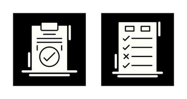 hoy a hecho cheque lista y marca de verificación icono vector