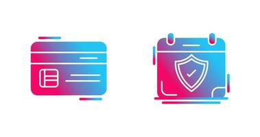 Credit Card and Period Time Icon vector