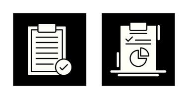 Selected and Diagram Icon vector