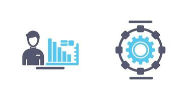 consultante y automatizado icono vector