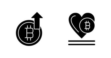 Profit and Heart Icon vector