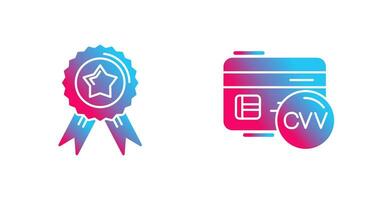 Badge and Code Icon vector