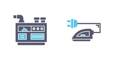 Generator and Iron Icon vector