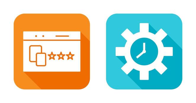 Website Promotion and Time Optimization Icon vector