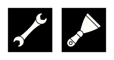 Spanner and Spatula Icon vector