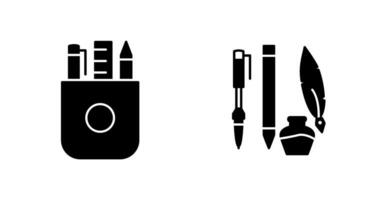 Stationery and Writing Equipment Icon vector