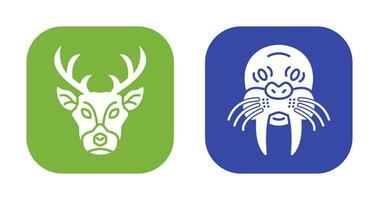 Deer and animal Icon vector